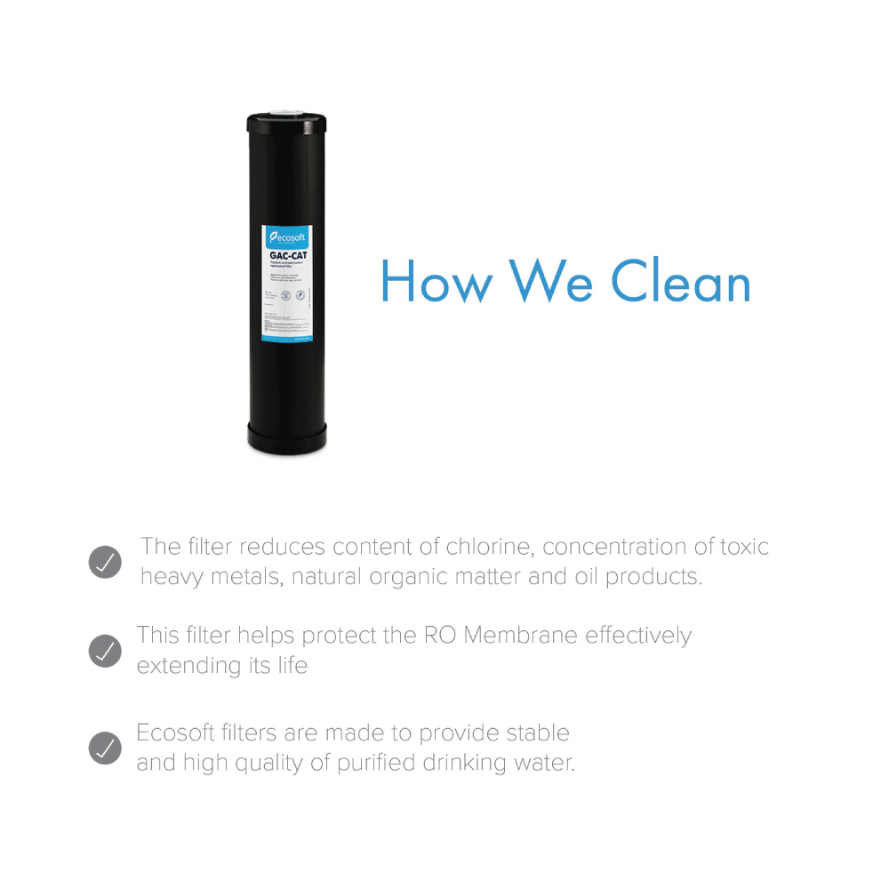 Ecosoft Replacement Filter For Hydrogen Sulfide Reduction 20" Cartridge (BB20) - Image 2